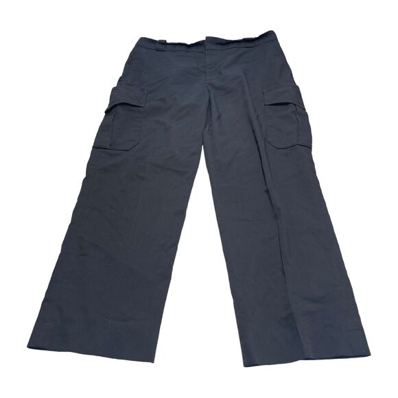 Flying Cross Cargo Pants Womens 14 Blue Polyester Pockets High-Rise Straight Leg - Picture 1 of 7